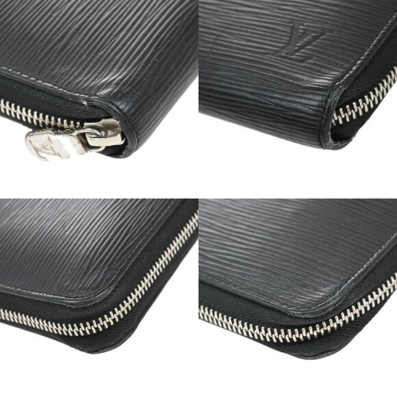 LOUIS VUITTON Zippy Organizer Long Wallet Epi Leather Black SHW - Picture 10 of 13